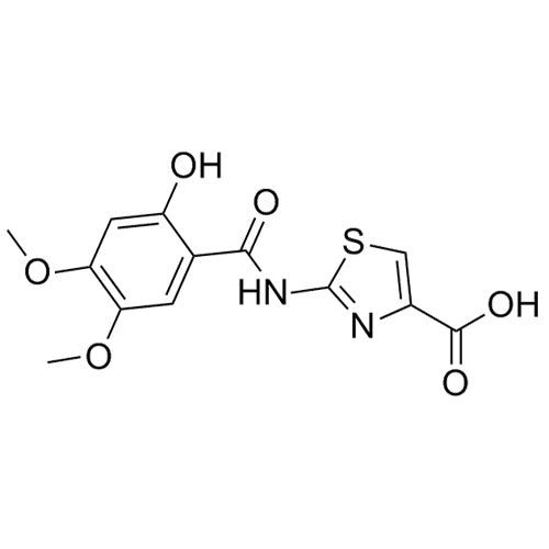 2-(2-hydroxy-4,5-dimethoxybenzamido)thiazole-4-carboxylic acid