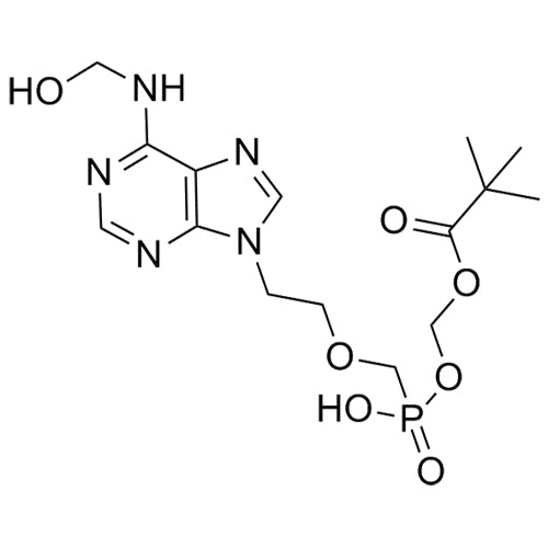 ((hydroxy((2-(6-((hydroxymethyl)amino)-9H-purin-9-yl)ethoxy)methyl)phosphoryl)oxy)methyl pivalate