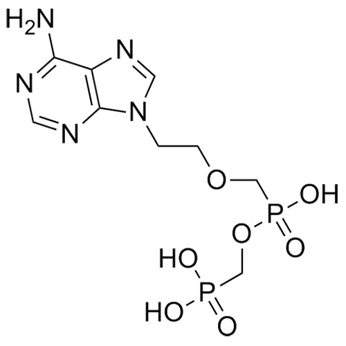 (((((2-(6-amino-9H-purin-9-yl)ethoxy)methyl)(hydroxy)phosphoryl)oxy)methyl)phosphonic acid