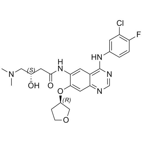 (S)-N-(4-((3-chloro-4-fluorophenyl)amino)-7-(((R)-tetrahydrofuran-3-yl)oxy)quinazolin-6-yl)-4-(dimethylamino)-3-hydroxybutanamide