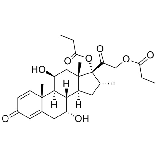 (7R,8S,9S,10R,11S,13S,14S,16R,17R)-7,11-dihydroxy-10,13,16-trimethyl-3-oxo-17-(2-(propionyloxy)acetyl)-6,7,8,9,10,11,12,13,14,15,16,17-dodecahydro-3H-cyclopenta[a]phenanthren-17-yl propionate