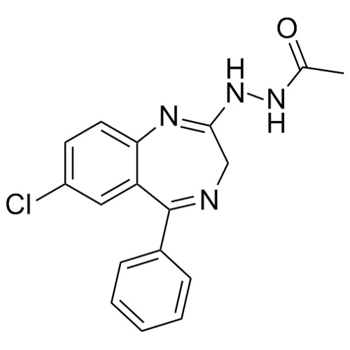 N'-(7-chloro-5-phenyl-3H-benzo[e][1,4]diazepin-2-yl)acetohydrazide