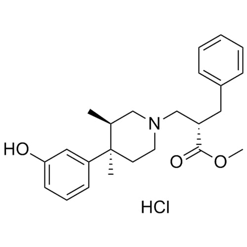 (S)-methyl 2-benzyl-3-((3R,4R)-4-(3-hydroxyphenyl)-3,4-dimethylpiperidin-1-yl)propanoate hydrochloride