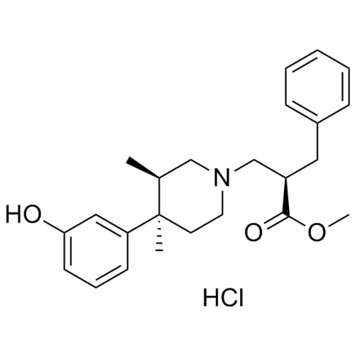 (R)-methyl 2-benzyl-3-((3R,4R)-4-(3-hydroxyphenyl)-3,4-dimethylpiperidin-1-yl)propanoate hydrochloride