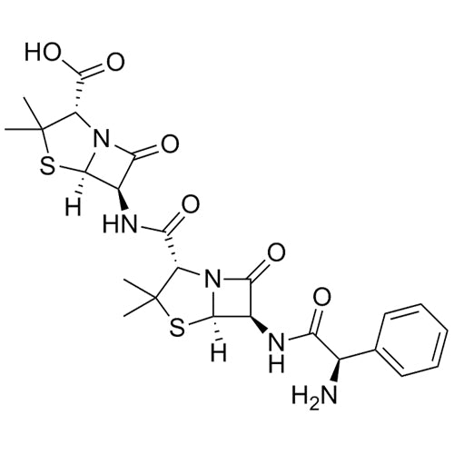 (2S,5R,6R)-6-((2S,5R,6R)-6-((R)-2-amino-2-phenylacetamido)-3,3-dimethyl-7-oxo-4-thia-1-azabicyclo[3.2.0]heptane-2-carboxamido)-3,3-dimethyl-7-oxo-4-thia-1-azabicyclo[3.2.0]heptane-2-carboxylic acid