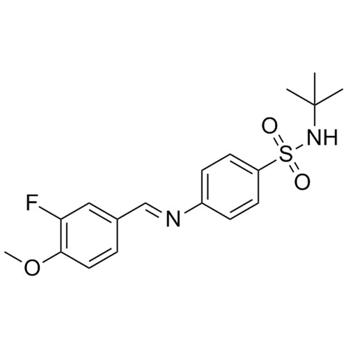 N-(3-Fluoro-4-methoxybenzylidene)-4-(tert-butylaminosulfonyl)aniline