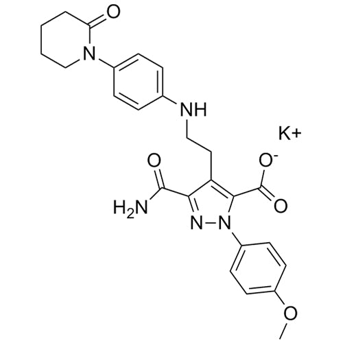 potassium 3-carbamoyl-1-(4-methoxyphenyl)-4-(2-((4-(2-oxopiperidin-1-yl)phenyl)amino)ethyl)-1H-pyrazole-5-carboxylate