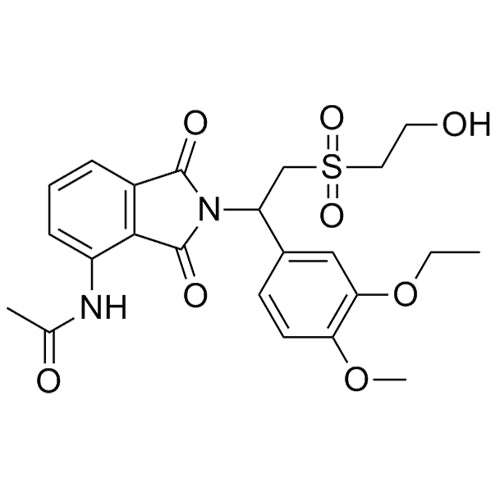 N-(2-(1-(3-ethoxy-4-methoxyphenyl)-2-((2-hydroxyethyl)sulfonyl)ethyl)-1,3-dioxoisoindolin-4-yl)acetamide