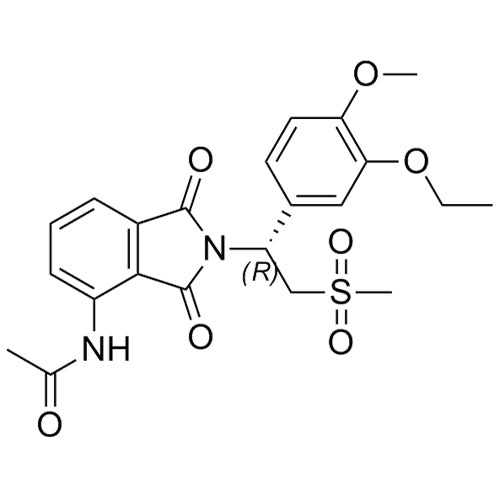 (R)-N-(2-(1-(3-ethoxy-4-methoxyphenyl)-2-(methylsulfonyl)ethyl)-1,3-dioxoisoindolin-4-yl)acetamide
