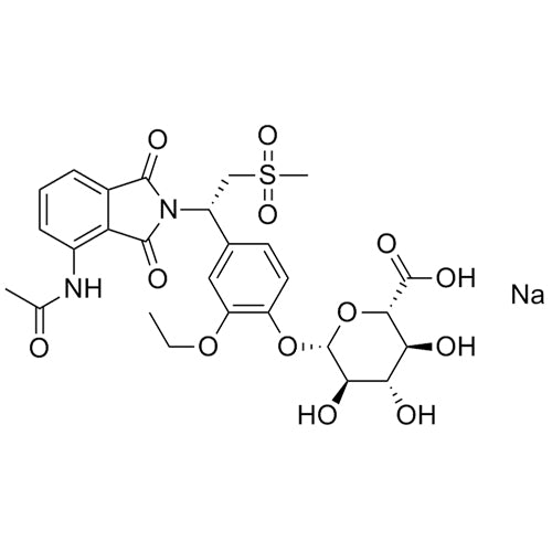 O-Desmethyl Apremilast Glucuronide Sodium Salt