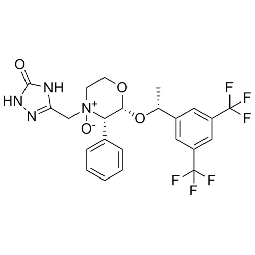 (2R,3S)-2-((R)-1-(3,5-bis(trifluoromethyl)phenyl)ethoxy)-4-((5-oxo-4,5-dihydro-1H-1,2,4-triazol-3-yl)methyl)-3-phenylmorpholine 4-oxide