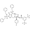 benzyl hydrogen (1-(bis(benzyloxy)phosphoryl)-3-(((2S,3R)-2-((S)-1-(3,5-bis(trifluoromethyl)phenyl)ethoxy)-3-(4-fluorophenyl)morpholino)methyl)-5-oxo-1H-1,2,4-triazol-4(5H)-yl)phosphonate