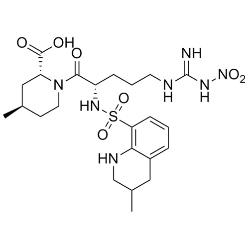 (2R,4R)-4-methyl-1-((2S)-2-(3-methyl-1,2,3,4-tetrahydroquinoline-8-sulfonamido)-5-(3-nitroguanidino)pentanoyl)piperidine-2-carboxylic acid