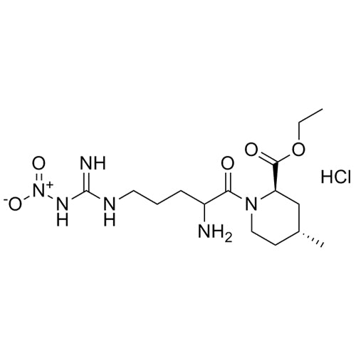 (2R,4R)-ethyl 1-(2-amino-5-(3-nitroguanidino)pentanoyl)-4-methylpiperidine-2-carboxylate hydrochloride