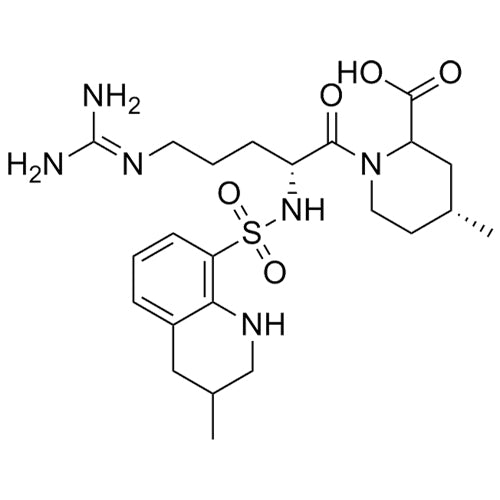 (4R)-1-((2R)-5-((diaminomethylene)amino)-2-(3-methyl-1,2,3,4-tetrahydroquinoline-8-sulfonamido)pentanoyl)-4-methylpiperidine-2-carboxylic acid