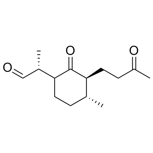 (2R)-2-((3S,4R)-4-methyl-2-oxo-3-(3-oxobutyl)cyclohexyl)propanal