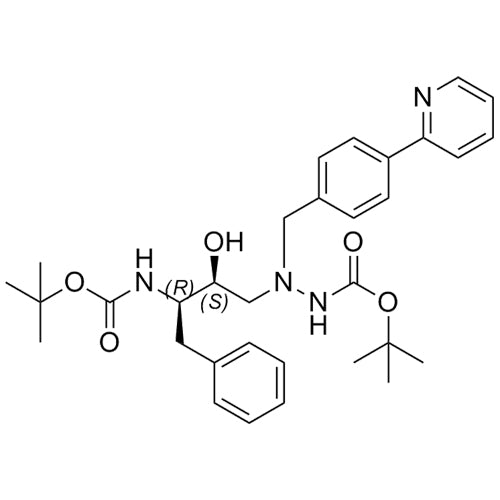 tert-butyl 2-((2S,3R)-3-((tert-butoxycarbonyl)amino)-2-hydroxy-4-phenylbutyl)-2-(4-(pyridin-2-yl)benzyl)hydrazinecarboxylate