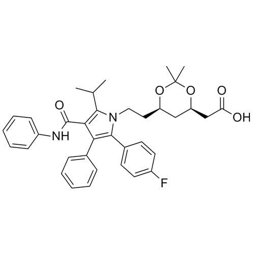 2-((4R,6R)-6-(2-(2-(4-fluorophenyl)-5-isopropyl-3-phenyl-4-(phenylcarbamoyl)-1H-pyrrol-1-yl)ethyl)-2,2-dimethyl-1,3-dioxan-4-yl)acetic acid