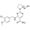 (S)-4-((3-chloro-4-methoxybenzyl)amino)-2-(2-(hydroxymethyl)pyrrolidin-1-yl)pyrimidine-5-carboxamide