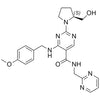 (S)-2-(2-(hydroxymethyl)pyrrolidin-1-yl)-4-((4-methoxybenzyl)amino)-N-(pyrimidin-2-ylmethyl)pyrimidine-5-carboxamide