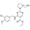 (R)-ethyl 4-((3-chloro-4-methoxybenzyl)amino)-2-(2-(hydroxymethyl)pyrrolidin-1-yl)pyrimidine-5-carboxylate