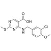 4-((3-chloro-4-methoxybenzyl)amino)-2-(methylthio)pyrimidine-5-carboxylic acid