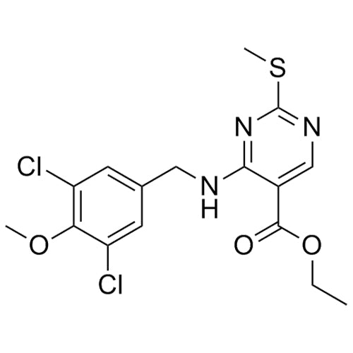 ethyl 4-((3,5-dichloro-4-methoxybenzyl)amino)-2-(methylthio)pyrimidine-5-carboxylate