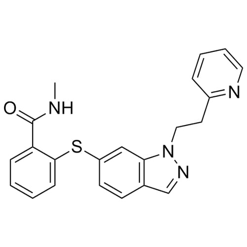 N-methyl-2-((1-(2-(pyridin-2-yl)ethyl)-1H-indazol-6-yl)thio)benzamide