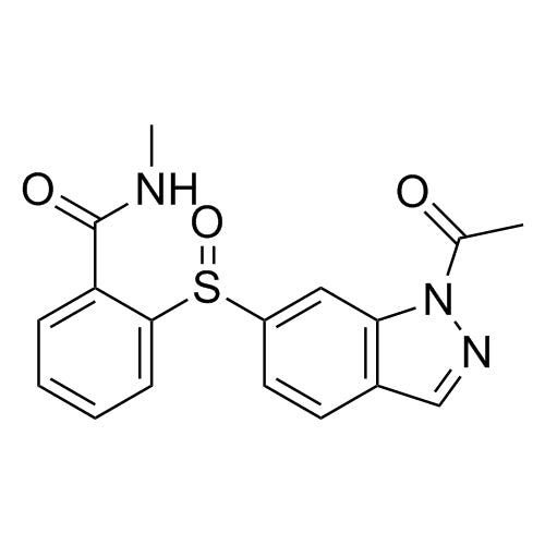 2-((1-acetyl-1H-indazol-6-yl)sulfinyl)-N-methylbenzamide