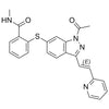 (E)-2-((1-acetyl-3-(2-(pyridin-2-yl)vinyl)-1H-indazol-6-yl)thio)-N-methylbenzamide