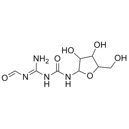 (E)-N-(amino(3-(3,4-dihydroxy-5-(hydroxymethyl)tetrahydrofuran-2-yl)ureido)methylene)formamide