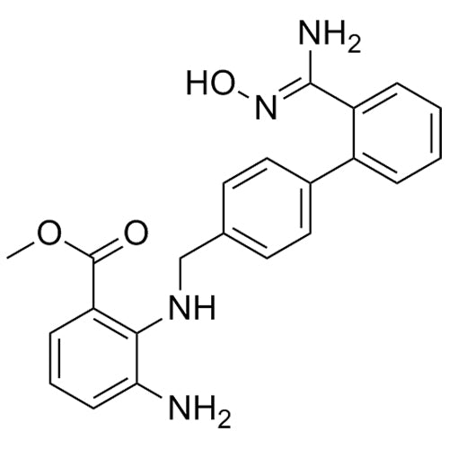 (Z)-methyl 3-amino-2-(((2'-(N'-hydroxycarbamimidoyl)-[1,1'-biphenyl]-4-yl)methyl)amino)benzoate