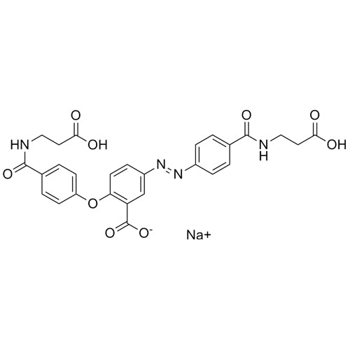 sodium (E)-2-(4-((2-carboxyethyl)carbamoyl)phenoxy)-5-((4-((2-carboxyethyl)carbamoyl)phenyl)diazenyl)benzoate