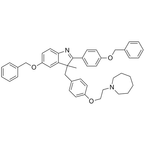 3-(4-(2-(azepan-1-yl)ethoxy)benzyl)-5-(benzyloxy)-2-(4-(benzyloxy)phenyl)-3-methyl-3H-indole