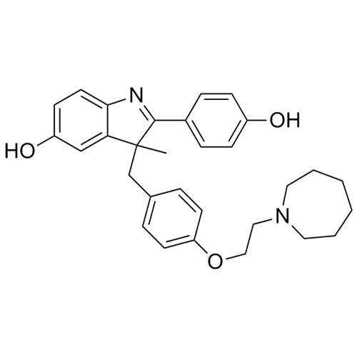 3-(4-(2-(azepan-1-yl)ethoxy)benzyl)-2-(4-hydroxyphenyl)-3-methyl-3H-indol-5-ol