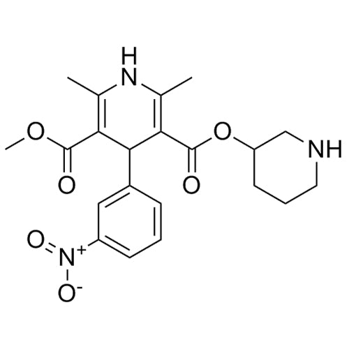 3-methyl 5-piperidin-3-yl 2,6-dimethyl-4-(3-nitrophenyl)-1,4-dihydropyridine-3,5-dicarboxylate