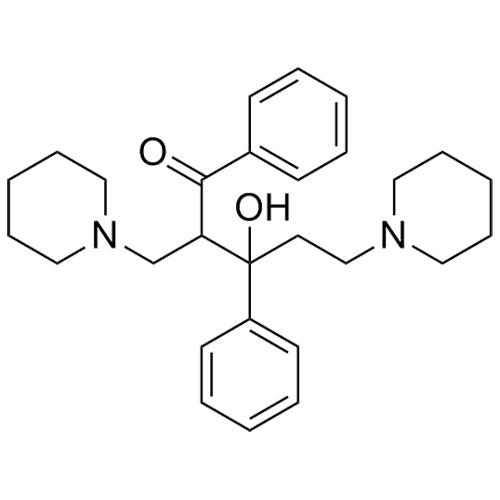 3-hydroxy-1,3-diphenyl-5-(piperidin-1-yl)-2-(piperidin-1-ylmethyl)pentan-1-one