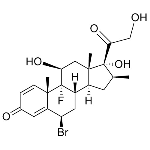(6R,8S,9R,10S,11S,13S,14S,16S,17R)-6-bromo-9-fluoro-11,17-dihydroxy-17-(2-hydroxyacetyl)-10,13,16-trimethyl-6,7,8,9,10,11,12,13,14,15,16,17-dodecahydro-3H-cyclopenta[a]phenanthren-3-one