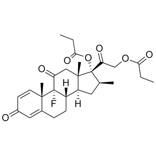 (8S,9R,10S,13S,14S,16S,17R)-9-fluoro-10,13,16-trimethyl-3,11-dioxo-17-(2-(propionyloxy)acetyl)-6,7,8,9,10,11,12,13,14,15,16,17-dodecahydro-3H-cyclopenta[a]phenanthren-17-yl propionate