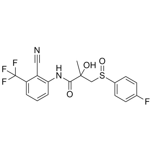 N-(2-cyano-3-(trifluoromethyl)phenyl)-3-((4-fluorophenyl)sulfinyl)-2-hydroxy-2-methylpropanamide