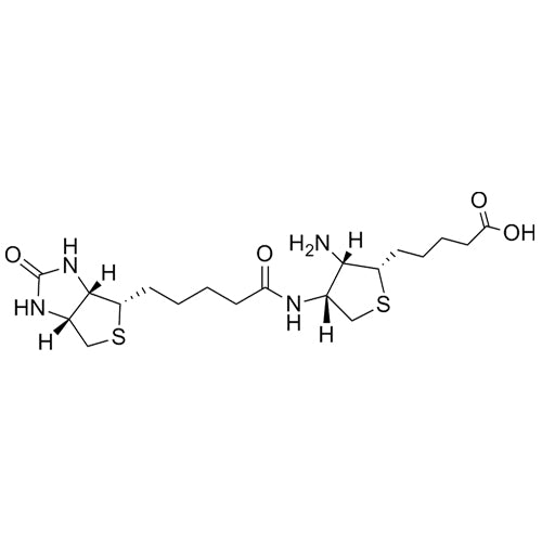 5-((2S,3S,4R)-3-amino-4-(5-((3aS,4S,6aR)-2-oxohexahydro-1H-thieno[3,4-d]imidazol-4-yl)pentanamido)tetrahydrothiophen-2-yl)pentanoic acid