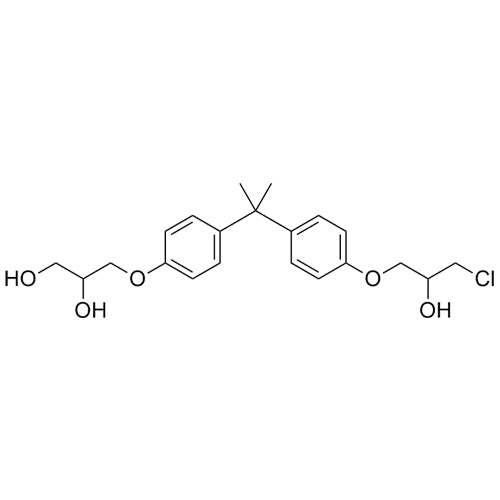 3-(4-(2-(4-(3-chloro-2-hydroxypropoxy)phenyl)propan-2-yl)phenoxy)propane-1,2-diol
