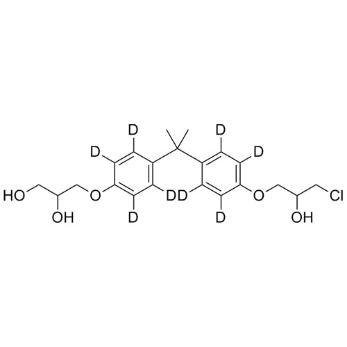 3-(4-(2-(4-(3-chloro-2-hydroxypropoxy)phenyl)propan-2-yl)phenoxy)propane-1,2-diol-D8