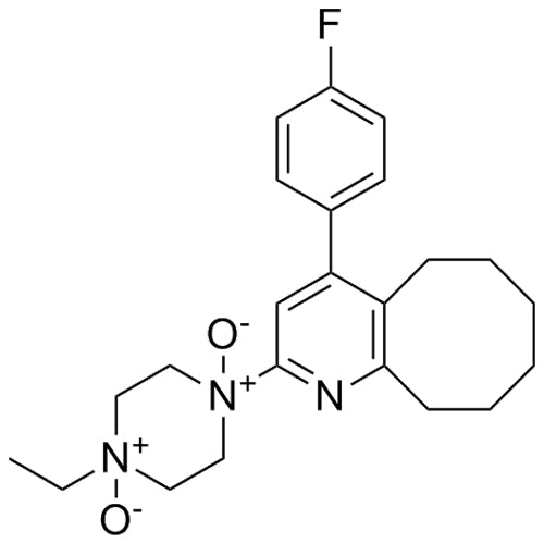 1-ethyl-4-(4-(4-fluorophenyl)-5,6,7,8,9,10-hexahydrocycloocta[b]pyridin-2-yl)piperazine 1,4-dioxide