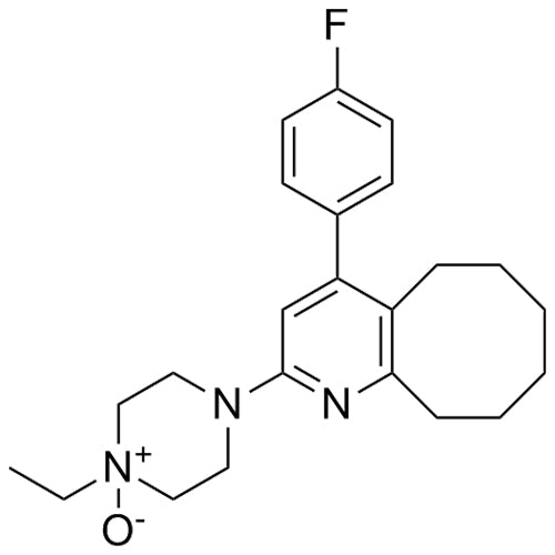 1-ethyl-4-(4-(4-fluorophenyl)-5,6,7,8,9,10-hexahydrocycloocta[b]pyridin-2-yl)piperazine 1-oxide