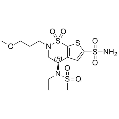 (R)-4-(N-ethylmethylsulfonamido)-2-(3-methoxypropyl)-3,4-dihydro-2H-thieno[3,2-e][1,2]thiazine-6-sulfonamide 1,1-dioxide