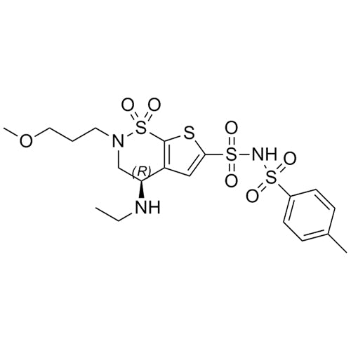 (R)-4-(ethylamino)-2-(3-methoxypropyl)-N-tosyl-3,4-dihydro-2H-thieno[3,2-e][1,2]thiazine-6-sulfonamide 1,1-dioxide
