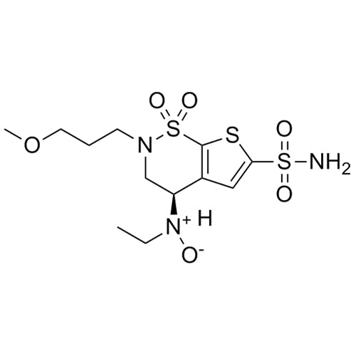 (4R)-N-ethyl-2-(3-methoxypropyl)-6-sulfamoyl-3,4-dihydro-2H-thieno[3,2-e][1,2]thiazin-4-amine oxide 1,1-dioxide