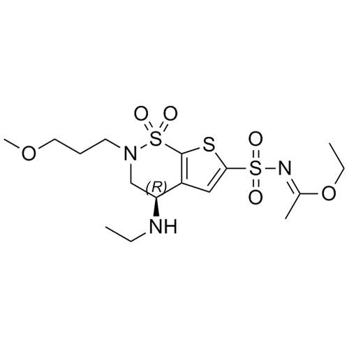 (R)-ethyl N-(4-(ethylamino)-2-(3-methoxypropyl)-1,1-dioxido-3,4-dihydro-2H-thieno[3,2-e][1,2]thiazin-6-yl)sulfonylacetimidate