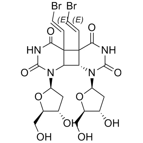 (8aS)-4a,4b-bis((E)-2-bromovinyl)-1,8-bis((2R,4S,5R)-4-hydroxy-5-(hydroxymethyl)tetrahydrofuran-2-yl)tetrahydrocyclobuta[1,2-d:4,3-d']dipyrimidine-2,4,5,7(3H,4aH,4bH,6H)-tetraone